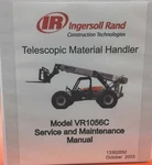 Ingersoll Rand Telehandler VR1056C Service Manual - 13362850. Fixed Price $185.00.