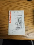 Raymond Forklift EASI2 Orderpicker Operator Manual. Fixed Price $65.00.