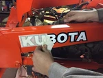 Kubota Bx Series Tractor Vinyl Decal Sticker -white W/ Black 12" Set Of. Fixed Price $17.99.