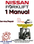 Nissan Forklift CHF03A35V Service Repair Shop Manual Pdf On Usb. Fixed Price $28.00.