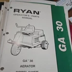 Ryan Ga 30 Aerator Parts And Operators Collection Different Manuals. Fixed Price $15.00.