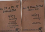 Caterpillar 7S Bulldozer Straight Blade & #7A Parts Catalog. Fixed Price $25.95.
