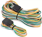 25' 4-PIN Trailer Light Plug Wiring Harness Extension 18 Awg Flat Wire Connector. Fixed Price $9.99.