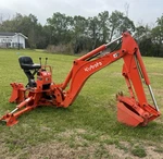 Kubota BH92 3-POINT Hitch Cat Backhoe Attachment W/ 12IN Bucket, Seat. Fixed Price $8500.00.