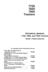 John Deere 7720 7820 7920 Tractor Technical Service Manual. Fixed Price $199.99.