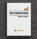 DS4110-HS DS4510-HS Diesel Tractor Workshop Manual Fits Kioti Daedong 4A200LWM. Fixed Price $39.97.