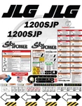 Fits Jlg 1200SJP Boom Lift Decal Kit 3M Vinyl Free Shipping. Fixed Price $329.95.