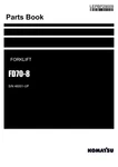 Komatsu FD70-8 Forklift Truck Parts Catalog Manual Sn 46001-UP. Fixed Price $149.00.