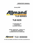 Allmand Tlb 6235 Operator's Manual. Fixed Price $14.99.