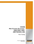 Case CX55B Mini Crawler Excavator Parts Catalog Manual Exploded Diagrams Book. Fixed Price $59.00.