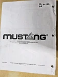 Mustang Model ME1503 Compact Excavator, Parts Manual. Missing Cover. Fixed Price $14.56.