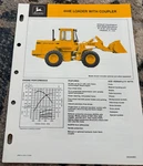 John Deere 444E Wheel Loader With Coupler For 1987 Brochure CWPA26. Fixed Price $19.99.