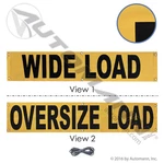 Wide Load Oversize Sign Banner 14X72 Reversible Flatbed Truck Trailer Van. Fixed Price $34.40.