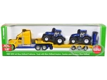 Truck W/ 2 New Holland T7070 Tractors 1/87 (ho) Diecast By Siku 1805. Fixed Price $29.99.