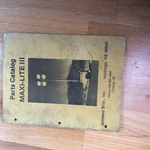 Allmand Maxi-lite Iii Light Plant Parts Book Manual Catalog. Fixed Price $49.00.