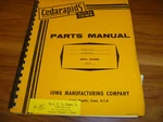 Cedarapids 4033 Hammermill Crushing Plant Parts Catalog Manual 12436. Fixed Price $128.34.