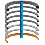 AH212088 Blade Angle Cylinder Seal Kit Fits John Deere 210C 310E 318E 450H 450J. Fixed Price $9.75.