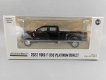 Greenlight Agate Black Metallic 2022 Ford F350 Platinum Dually Pickup Truck 1:64. Fixed Price $24.95.