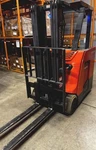 2019 Toyota 8BNCU18 3500LB Used Stand Forklift Triple Mast Sideshift 5900 Hours. Fixed Price $12750.00.