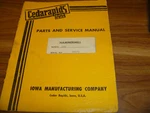 Cedarapids 4033 Hammermill Crushing Service Repair Parts Catalog Manual 19335. Fixed Price $128.34.
