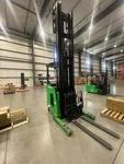 2024 Hangcha CQD16 Electric Reach Truck Forklift 3,500LB 36V 35FT Low Hours. Fixed Price $49995.00.