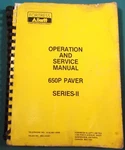 Fortress Allatt 650P Series Ii Paver Operation & Service Repair Manual Book. Fixed Price $69.99.