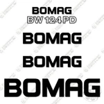 Fits Bomag Bw 124PD Drum Roller Decal Kit. Fixed Price $99.95.