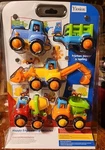 Yiosion Push Go Construction Farmer Set Tractor Cement Truck Dump Backhoe. Fixed Price $15.00.