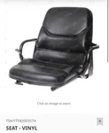 (new) Hyster, Yale Forklift Seat - Vinyl Assembly (58003574 4636318. Fixed Price $598.00.