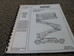 Simon 2031E2234E 2248E Skyhawk Scissor Lift Owner Operator Manual 89-790002 Xz. Fixed Price $86.14.