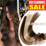 Thick 300S Tip Micro Human Hair Extensions Pre Bonded Keratin Full Head. Fixed Price $136.66.