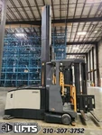 Crown TSP6000-33 Man-up Swing Reach Turret Truck Forklifts 303" Mast Low Hours!. Fixed Price $59950.00.