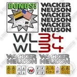 Fits Wacker Neuson Wl 34 Decal Kit Wheel Loader - 7 Year Outdoor 3M Vinyl!. Fixed Price $154.99.