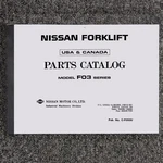 Nissan CHF03A35V Forklift Truck Parts List Catalog Manual Book CF050-U. Fixed Price $139.30.