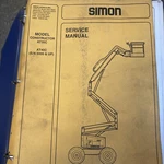 Simon AT30C AT40C Constructor Boom Aerial Lift Service Maintenance Manual. Fixed Price $75.00.