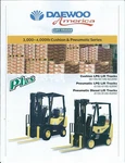 Fork Lift Truck Brochure Daewoo 3000-4000 Lb Cushion Pneumatic 2004 (LT425). Fixed Price $10.10.