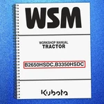 Kubota B2650 B3350 Hsdc Tractor Workshop Manual Bound, Covers, Xl Foldouts. Fixed Price $55.38.