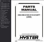 Hyster H80FT H90FT H100FT H110FT H120FT U005 Forklift Parts Catalog Manual Pdf. Fixed Price $39.99.