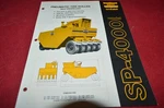 Bros SP-4000 Pneumatic Tire Roller Brochure Fcca. Fixed Price $19.99.