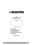 Manitou MT1440, MT1840 E3 Telehandlers Operator's Manual. Fixed Price $49.00.