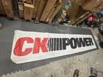 Ck Power Vintage Mesh Banner 2.5X12 Industrial Shop Sign Generator Dealer. Fixed Price $50.00.