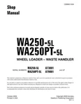 Komatsu WA250-5L, WA250PT-5L Waste Handler Wheel Loader Service Manual. Fixed Price $59.00.
