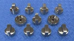 Thermador Stainless Knob Set (11PC) From PRG486WDH Range, C-pics & Desc. Fixed Price $379.00.