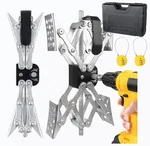 Shape Rv Wheel Chock Stabilizer 2 Pack Dual Axle Camper W/drill Adjust. Fixed Price $97.99.