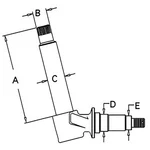 A161274 Tractor Spindle Fits Case 2090 2290 2390 2394 2590 2594. Fixed Price $291.43.