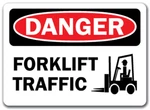 Danger Sign - Forklift Traffic 10" X 14" Osha Safety. Fixed Price $8.99.