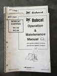One -bobcat WC-5A WC-8A Wood Chipper Attachment Operation And Maintenance Manual. Fixed Price $33.12.