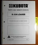 Kubota K-530 Loader For M5030DT M6030DTN Tractor Owner Operator's & Parts Manual. Fixed Price $18.49.