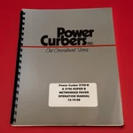 Power Curbers Inc Networked Paver Operational Manual 5700-B & Super. Fixed Price $129.99.