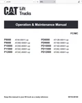 Caterpillar P9000 PD9000 Forklift Operators Operation Owners Manual Pdf Usb. Fixed Price $29.99.